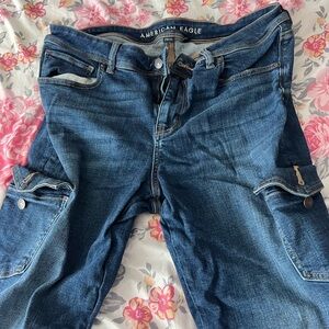 American Eagle, cargo flare jeans